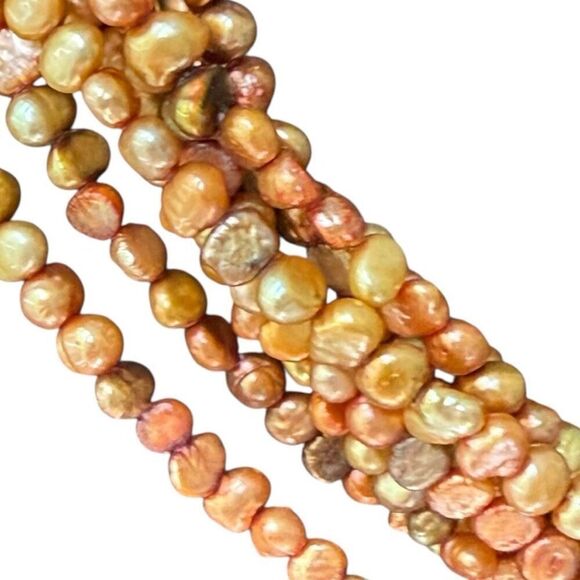 FINEST QUALITY 14KG Hand Knotted Pearl Strand Necklace 17” - Picture 6 of 8